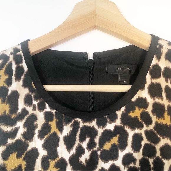 Leopard Print J Crew A-Line Dress - Picture 4 of 7